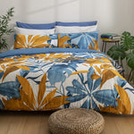 Completo Letto Matrimoniale in Cotone con Stampa Digitale - Fantasia Samoa Multicolor