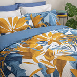 Completo Letto Matrimoniale in Cotone con Stampa Digitale - Fantasia Samoa Multicolor
