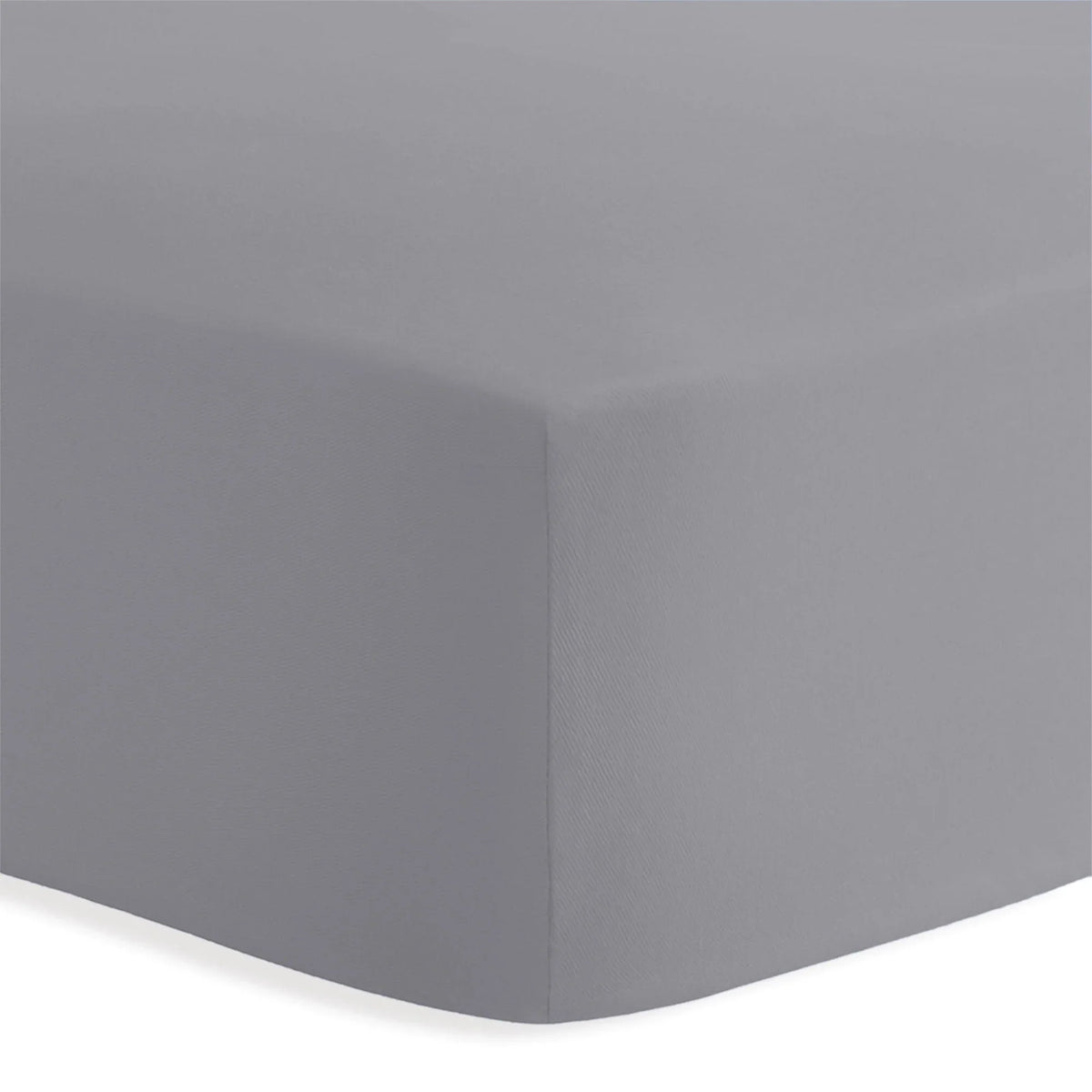 Lenzuolo Sotto con Angoli Piazza e Mezza in Cotone Tinta Unita Light Grey - Amo La Casa Shop