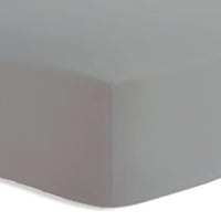 Lenzuolo Sotto con Angoli Piazza e Mezza in Cotone Grigio - Amo La Casa Shop