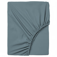 Happidea Lenzuolo Sotto con Angoli Matrimoniale in Cotone Tinta Unita Laguna