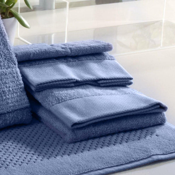 Asciugamano Telo Doccia in Spugna Carezze 70x140 Blu - Amo La Casa Shop
