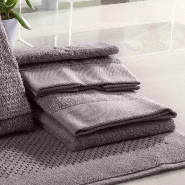 Asciugamano Viso in Spugna Carezze 50x100 Tortora - Amo La Casa Shop
