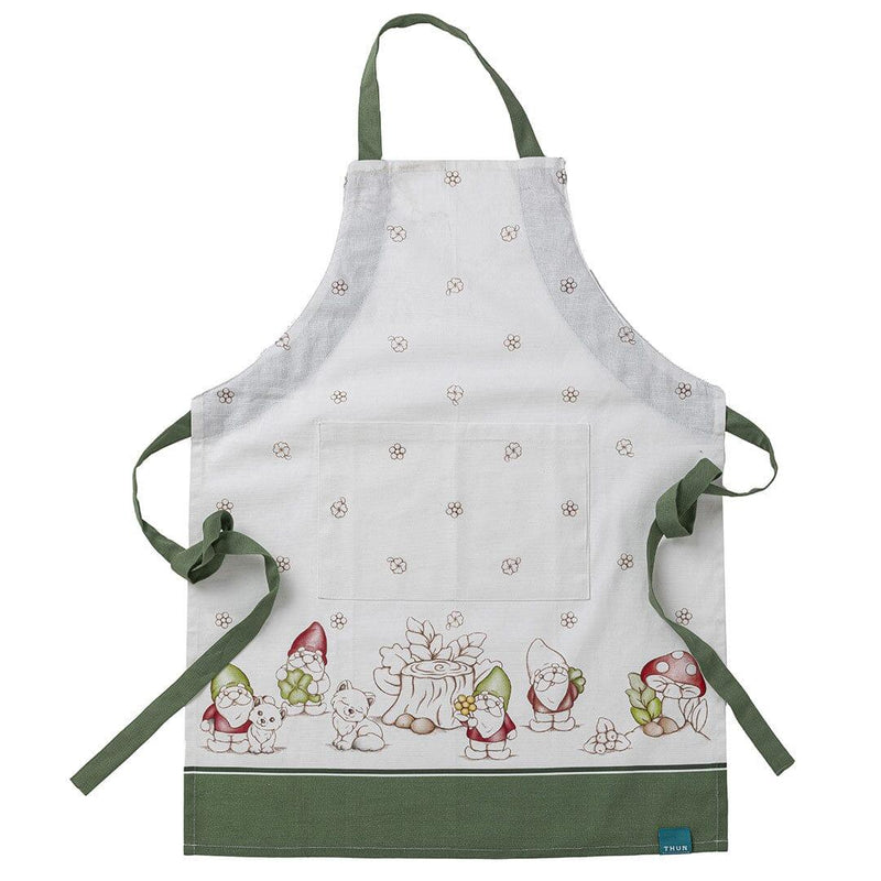 THUN® Grembiule Inverno Incantato 60x90 cm Gnomes Sage Green - Amo La Casa Shop