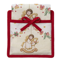 THUN® Confezione Regalo Presina e Strofinaccio Natale Standard Garland Vanilla - Amo La Casa Shop