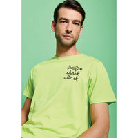 T Shirt da Uomo Shark Attack Elwin Lime - Amo La Casa Shop