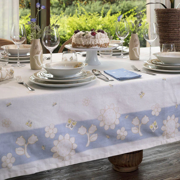 THUN® Tovaglia Elegance 160x200 cm Light Blue - Amo La Casa Shop