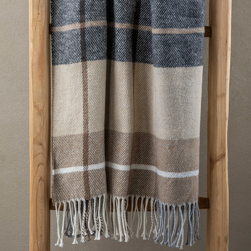 Plaid Torino 127x152 Mocha - Made in Italy 🇮🇹