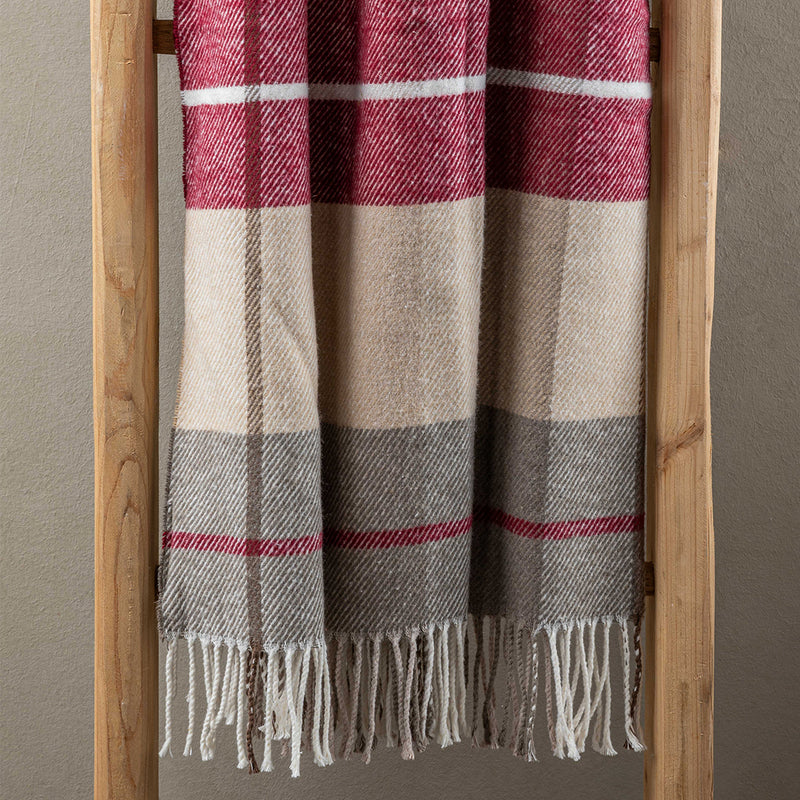 Plaid Torino 127x152 Wine - Made in Italy 🇮🇹