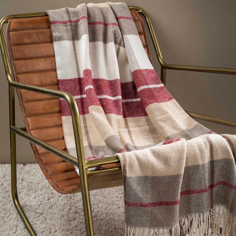 Plaid Torino 127x152 Wine