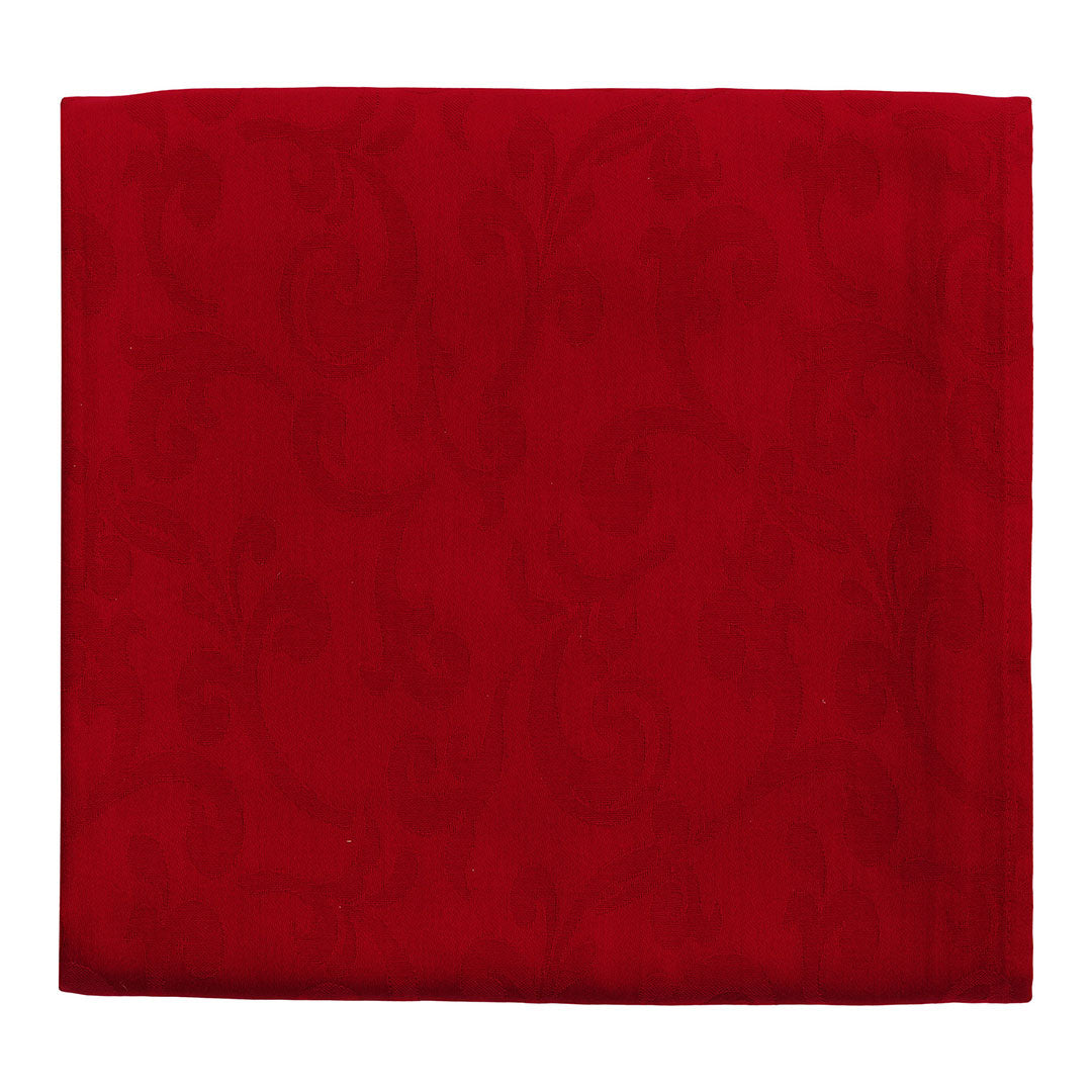 Tovaglia Jacquard Classy Holly 140x180 cm Tinta Unita Red