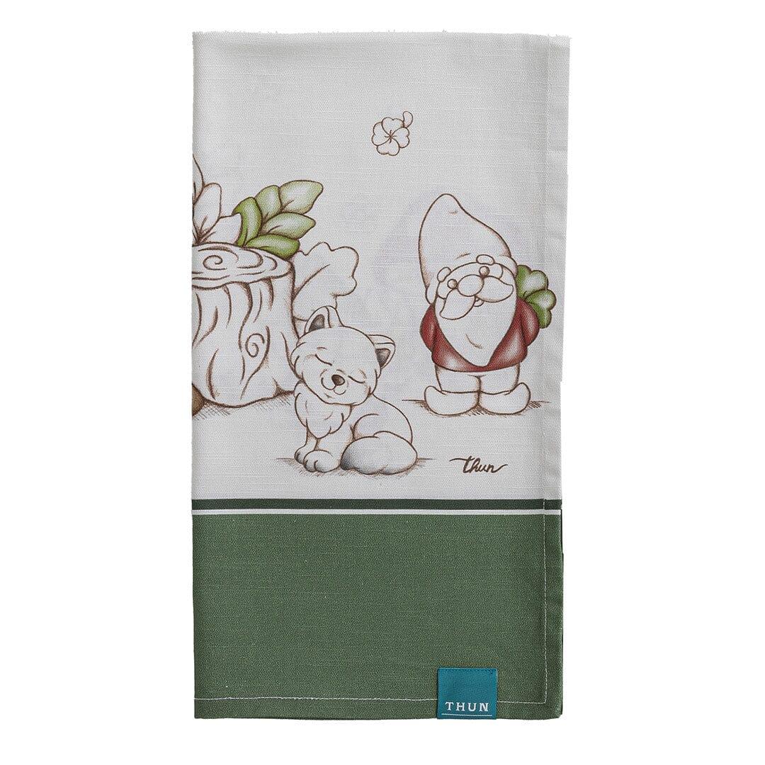 THUN® Runner Inverno Incantato 45X160 cm Gnomes Sage Green - Amo La Casa Shop