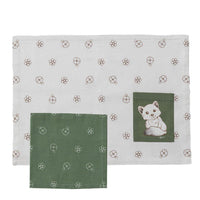 THUN® Tovaglietta Colazione Inverno Incantato Standard Fox Sage Green - Amo La Casa Shop