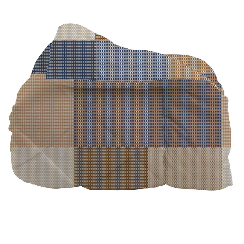 LUXURY COLLECTION DI MAESTRO Trapunta Matrimoniale Soffice 260x260 cm con Stampa - Fantasia Carter Blue - Amo La Casa Shop