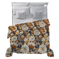 Trapunta Matrimoniale con Stampa - Fantasia Brandy Colette Grigio Scuro - Amo La Casa Shop