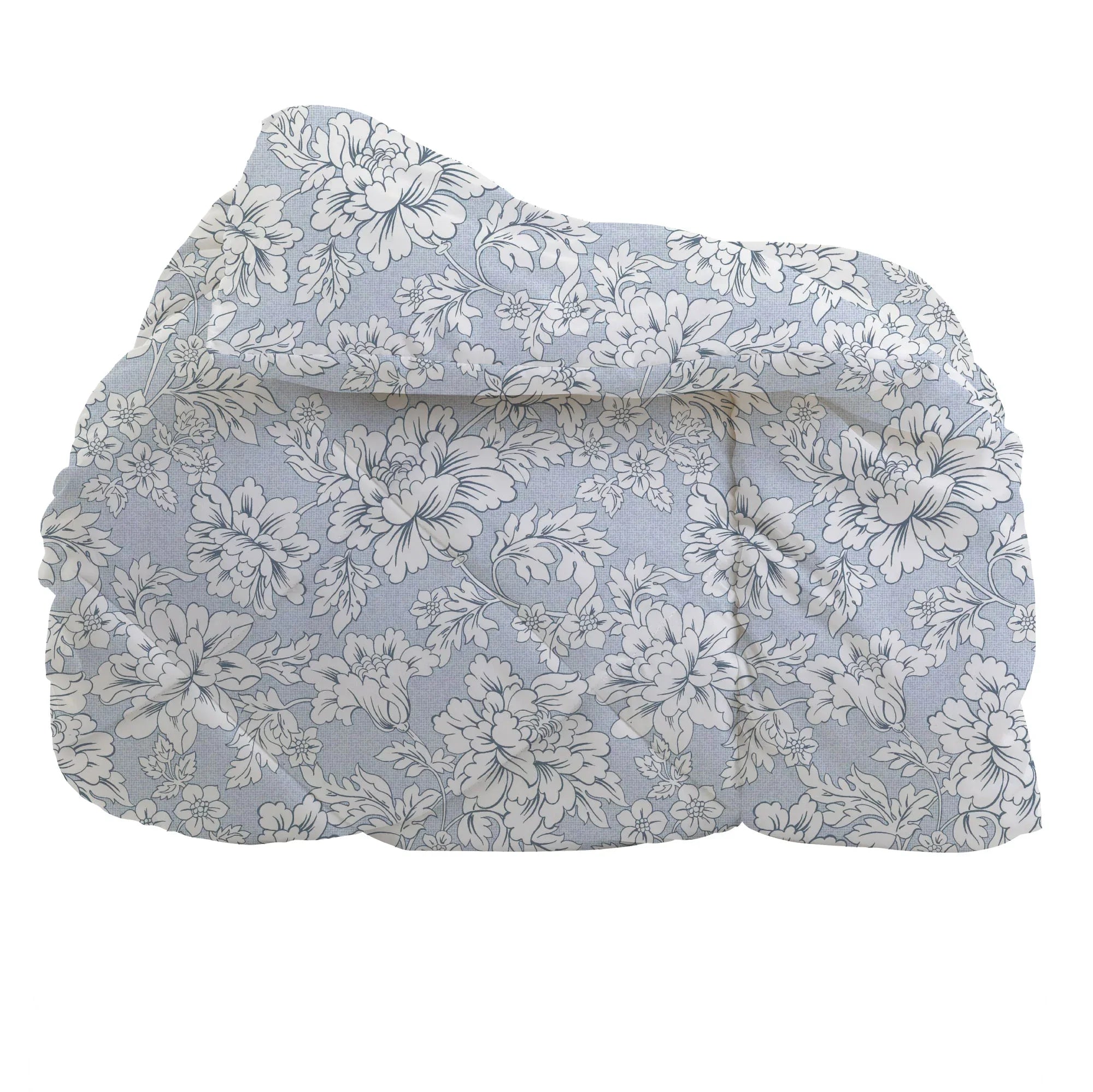 Trapunta Matrimoniale Deco con Stampa - Fantasia Costanza Azzurro - Amo La Casa Shop