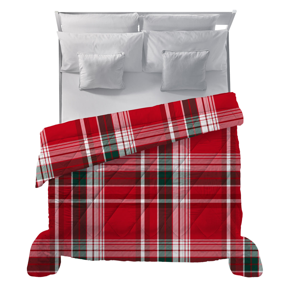 Trapunta Deco Classy Holly Matrimoniale - Fantasia Espen Red