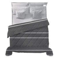 Trapunta Matrimoniale 250x250 cm con Stampa Aria Keyne Dark Grey - Amo La Casa Shop