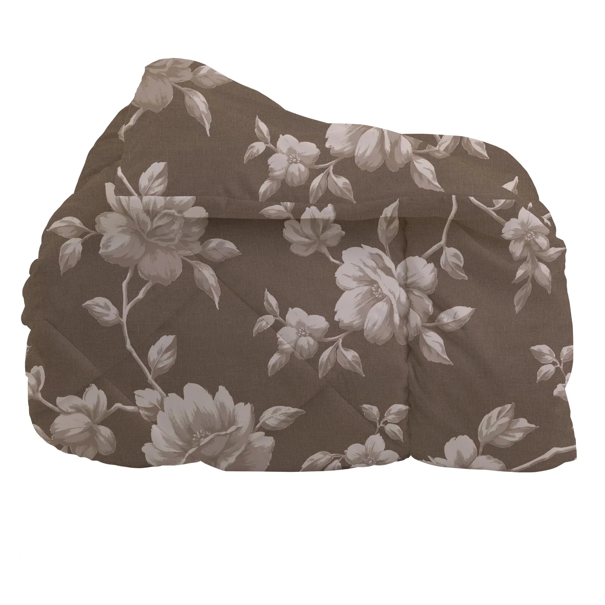 Trapunta Matrimoniale Deco con Stampa - Fantasia Malibù Tortora Scuro - Amo La Casa Shop