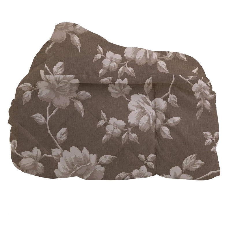 Trapunta Singola Deco con Stampa - Fantasia Malibù Tortora Scuro - Amo La Casa Shop