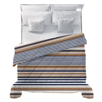 LUXURY COLLECTION DI MAESTRO Trapunta Matrimoniale Soffice 260x260 cm con Stampa - Fantasia Daniel Dark Blue - Amo La Casa Shop