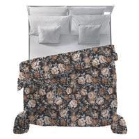 Trapunta Matrimoniale 250x250 cm con Stampa - Fantasia Fuoco Blaise Caramel - Amo La Casa Shop