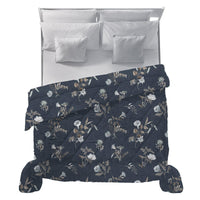 Trapunta Matrimoniale 250x250 cm con Stampa Acqua Meredith Dark Blue - Amo La Casa Shop