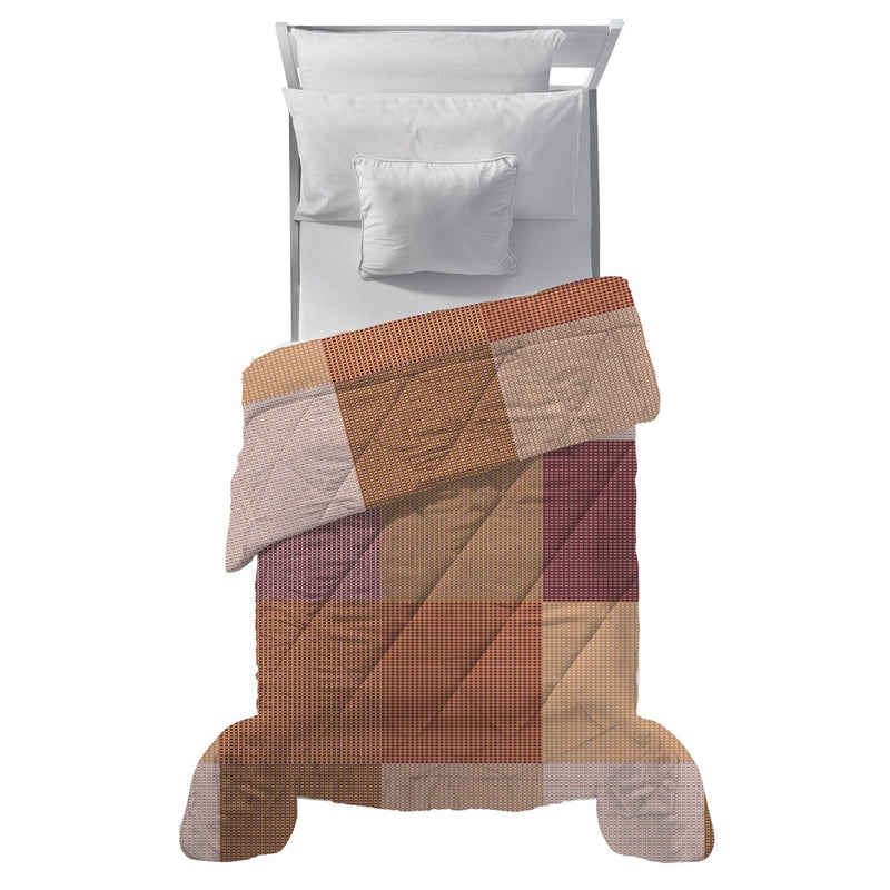LUXURY COLLECTION DI MAESTRO Trapunta Singola Soffice 180x260 cm con Stampa - Fantasia Carter Burgundy - Amo La Casa Shop