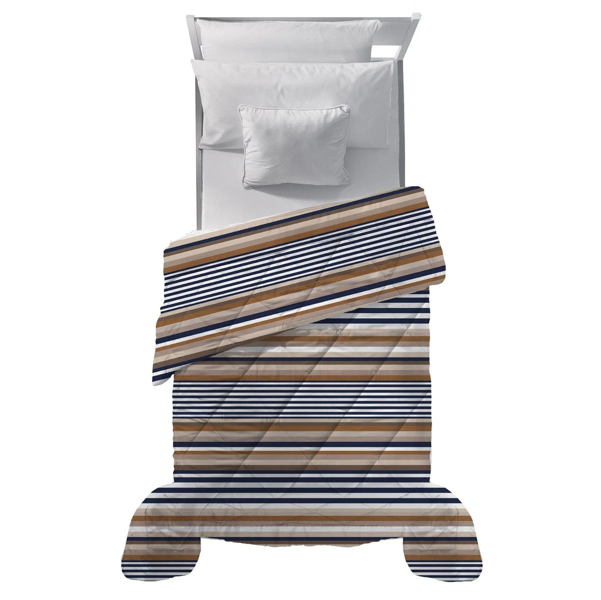 LUXURY COLLECTION DI MAESTRO Trapunta Singola Soffice 180x260 cm con Stampa - Fantasia Daniel Dark Blue - Amo La Casa Shop