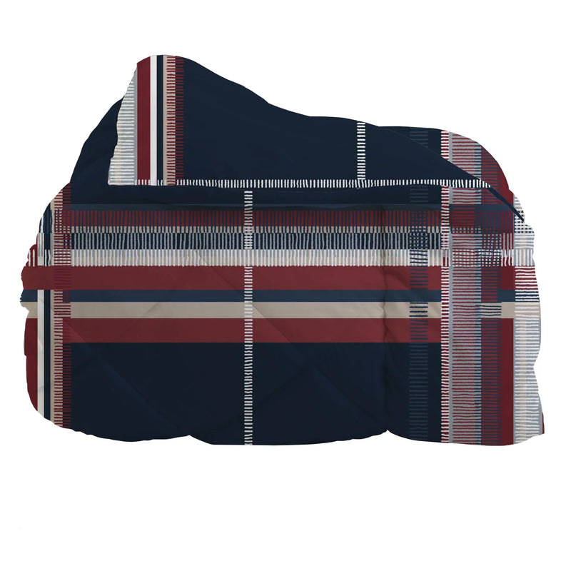 Trapunta Singola con Stampa - Fantasia Gin Ulysse Blu Scuro - Amo La Casa Shop