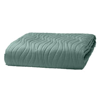 Trapuntino Matrimoniale 250x250 Sunny Wave Green - Amo La Casa Shop