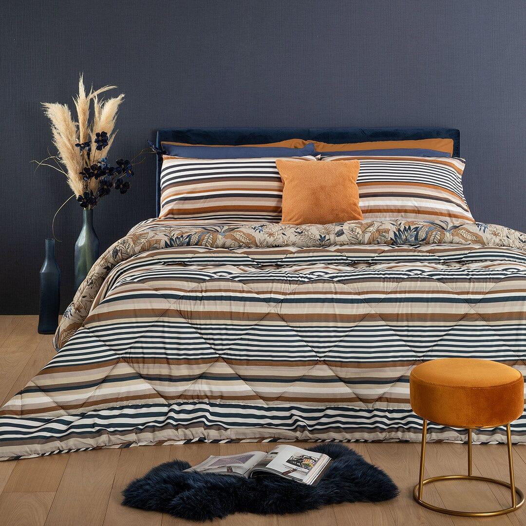 LUXURY COLLECTION DI MAESTRO Trapunta Singola Soffice 180x260 cm con Stampa - Fantasia Daniel Dark Blue - Amo La Casa Shop
