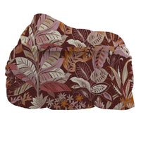 LUXURY COLLECTION DI MAESTRO Trapunta Matrimoniale Soffice 260x260 cm con Stampa - Fantasia Thais Burgundy - Amo La Casa Shop