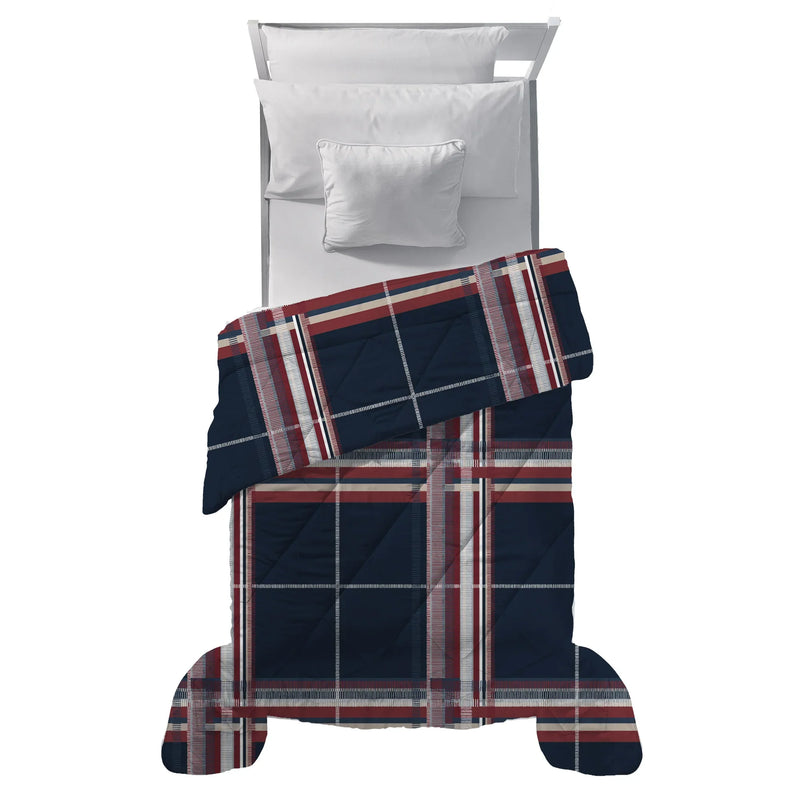 Trapunta Singola con Stampa - Fantasia Gin Ulysse Blu Scuro - Amo La Casa Shop