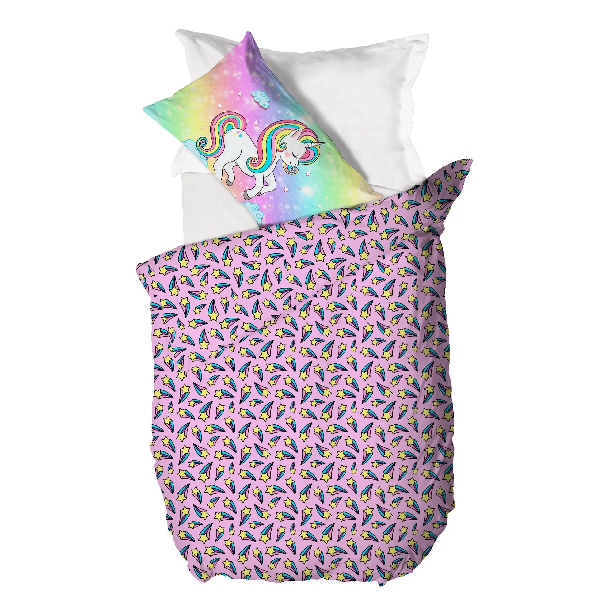 Parure Copripiumino Singolo Kids in Cotone Twinkle Multicolor - Amo La Casa Shop