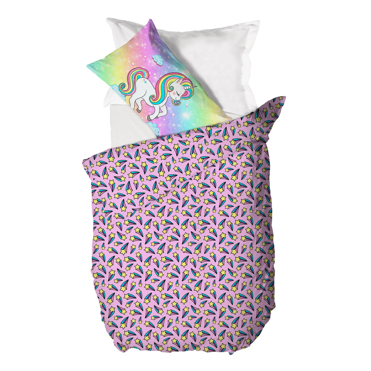 Parure Copripiumino Singolo Kids in Cotone Twinkle Multicolor - Amo La Casa Shop