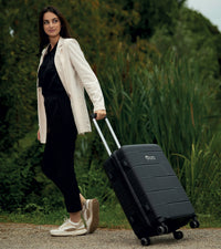 500 Set di 3 Valigie Trolley da Viaggio S/M/L - Colore Nero