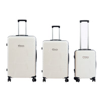 500 Set di 3 Valigie Trolley da Viaggio S/M/L - Colore Bianco