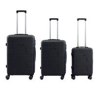 500 Set di 3 Valigie Trolley da Viaggio S/M/L - Colore Nero