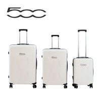 500 Set di 3 Valigie Trolley da Viaggio S/M/L - Colore Bianco