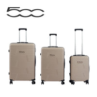 500 Set di 3 Valigie Trolley da Viaggio S/M/L - Colore Champagne