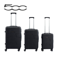 500 Set di 3 Valigie Trolley da Viaggio S/M/L - Colore Nero