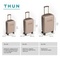 THUN® Set Valigie Annita S/M/L - Beige