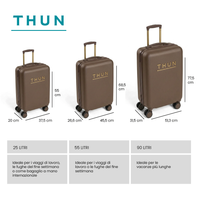 THUN® Set Valigie Annita S/M/L - Brown