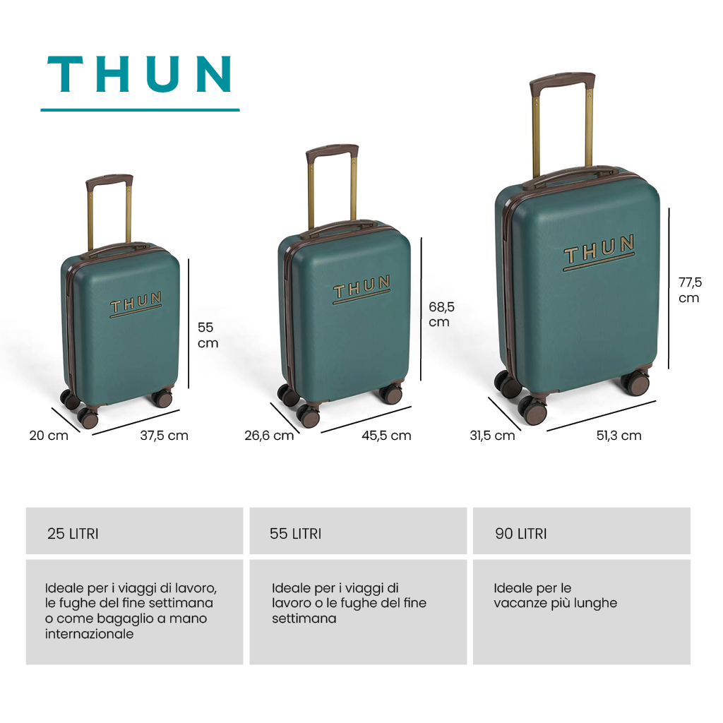 THUN® Valigia Piccola Annita - Green