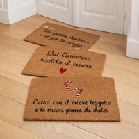 Zerbino Messaggio Lovely Reindeer 40x60 cm Cuore Natural