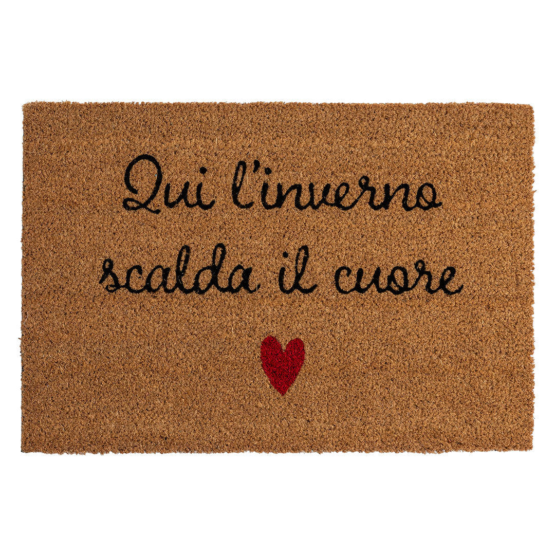 Zerbino Messaggio Lovely Reindeer 40x60 cm Cuore Natural