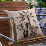 Cuscino Stampato Sepang Bali 40x40 cm Elephant Black - Amo La Casa Shop