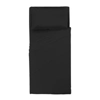Completo Letto Singolo in Microfibra Softy Yarn - Tinta Unita Nero - Amo La Casa Shop
