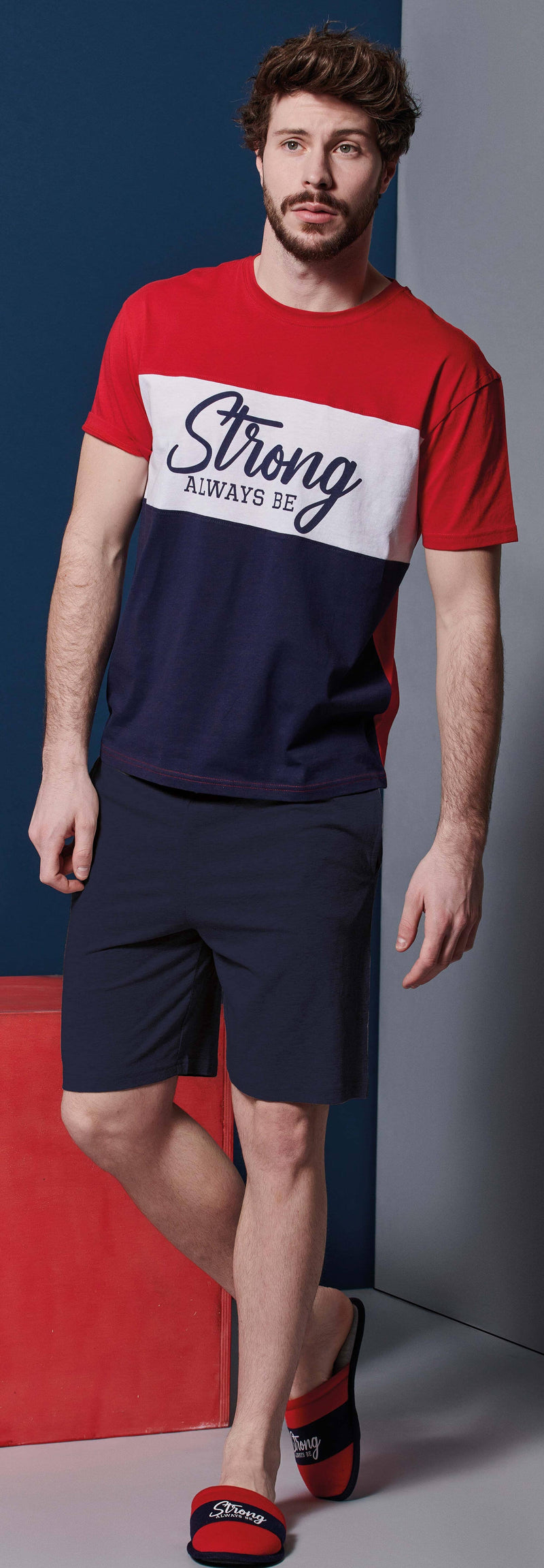Pigiama Uomo Cooper Red Strong - Amo La Casa Shop